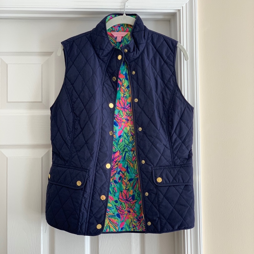 Lilly Pulitzer Navy Vest